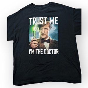 Ripple Junction Dr Who Trust me Dark Navy shirt large